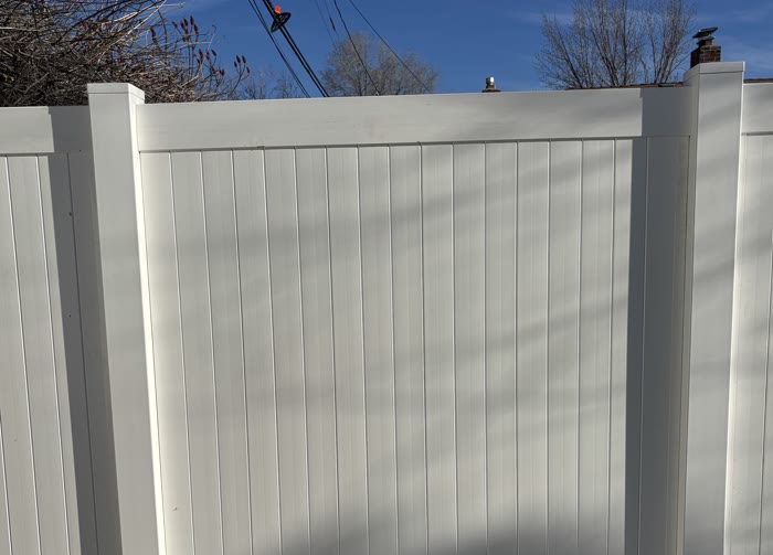 Vinyl fence